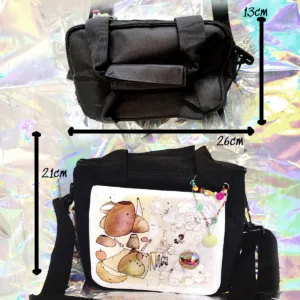 Detalle y medidas de la bolsa de comida