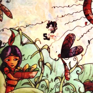 Otro detalle de la ilustración exclusiva de SúperL de este imán de nevera.