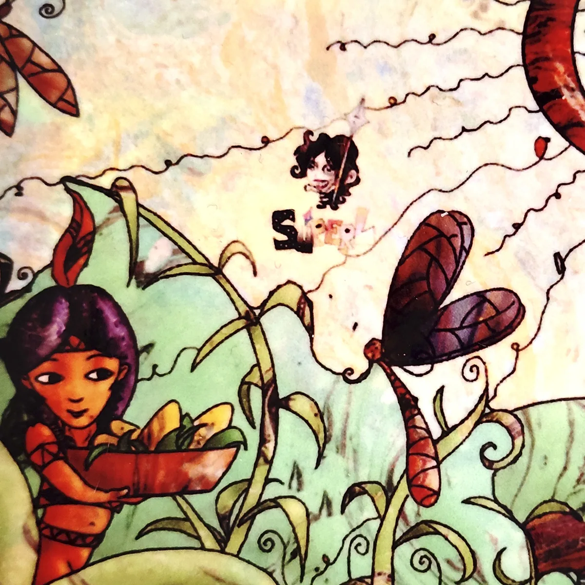 Otro detalle de la ilustración exclusiva de SúperL de este imán de nevera.