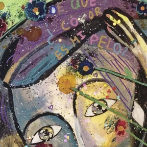 Detalle del cuadro "Flor se ha olvidado del color de su pelo"