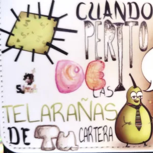 Otro detalle de cerca de la ilustración de SúperL en esta cartera sublimada por ella.