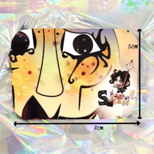 Detalle de la ilustración exclusiva, creada y estampada por SúperL del imán de este pack único.