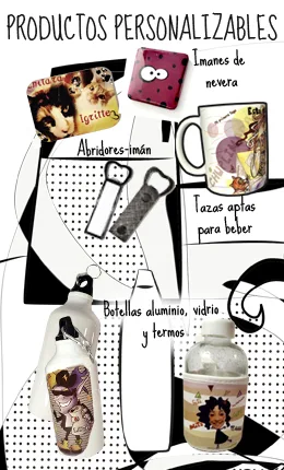 Algunos productos para personalizar